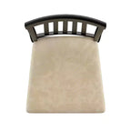 Sillas de comedor Kensington Mission Back de madera negra y microfibra beige (juego de 2) - Negro/Beige - iNSPIREQ