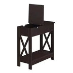 Mesa auxiliar rectangular de madera HomeStock 1 pieza