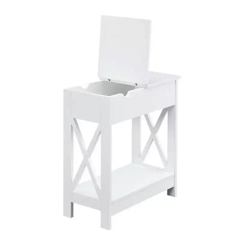 Mesa auxiliar rectangular de madera HomeStock 1 pieza
