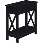 Mesa auxiliar rectangular de madera HomeStock 1 pieza