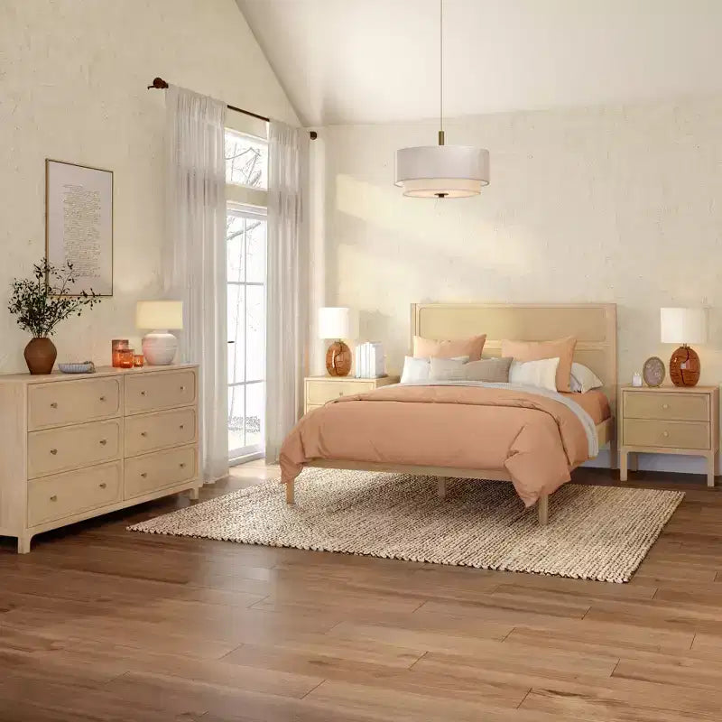Cama Queen Elio Rattan