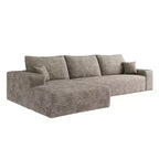 Sofá seccional moderno en L modelo Cloud 107 con chaise longue, sofá modular de asiento profundo para sala de estar, dormitorio, sala familiar