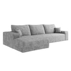 Sofá seccional moderno en L modelo Cloud 107 con chaise longue, sofá modular de asiento profundo para sala de estar, dormitorio, sala familiar