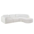 Sofá seccional curvo moderno en forma de L 111 con otomana, sofá tapizado de asiento profundo, sofá de 3 plazas para sala de estar y salón-Panipeachy