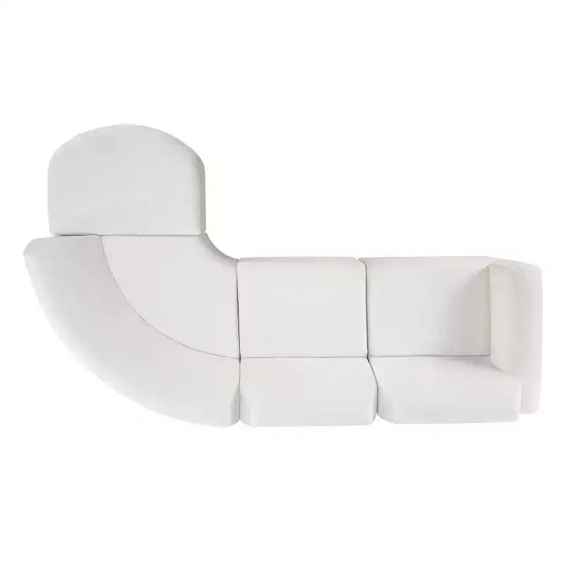 Sofá seccional curvo moderno en forma de L 111 con otomana, sofá tapizado de asiento profundo, sofá de 3 plazas para sala de estar y salón-Panipeachy