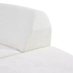 Sofá seccional curvo moderno en forma de L 111 con otomana, sofá tapizado de asiento profundo, sofá de 3 plazas para sala de estar y salón-Panipeachy