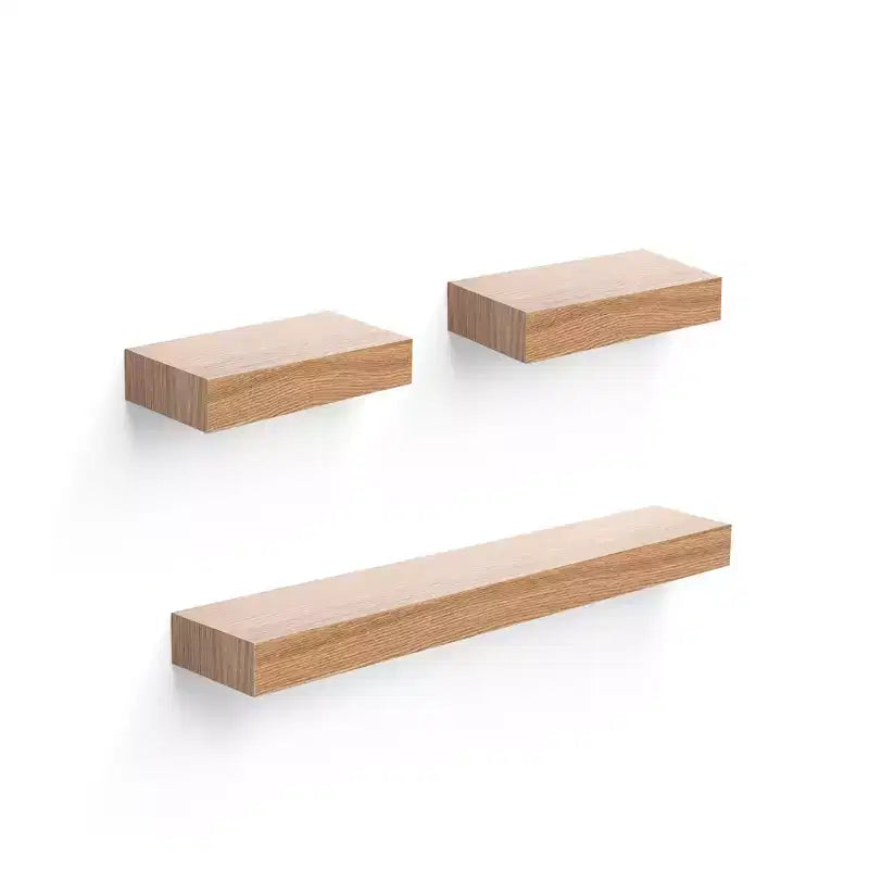 Estantes flotantes de madera para pared con soportes invisibles para baño, dormitorio, sala de estar y cocina, multicolor