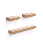 Estantes flotantes de madera para pared con soportes invisibles para baño, dormitorio, sala de estar y cocina, multicolor