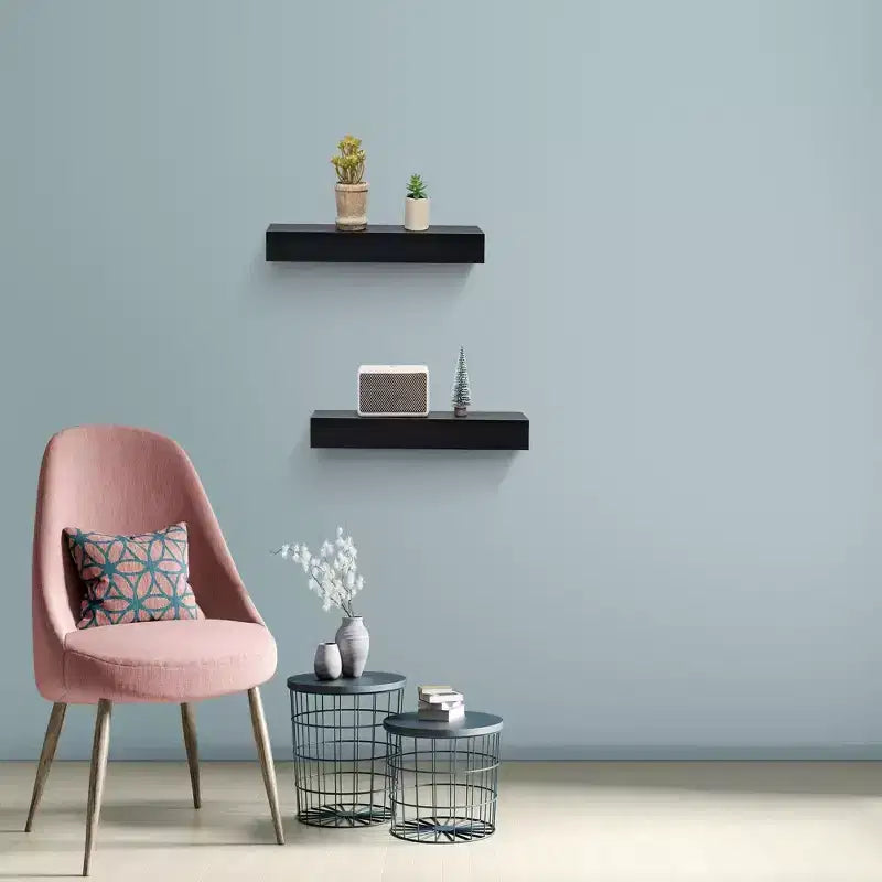 Estantes flotantes de madera para pared con soportes invisibles para baño, dormitorio, sala de estar y cocina, multicolor