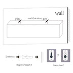 Estantes flotantes de madera para pared con soportes invisibles para baño, dormitorio, sala de estar y cocina, multicolor