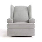 Sillón reclinable y planeador tapizado Serenity Wingback con carga USB