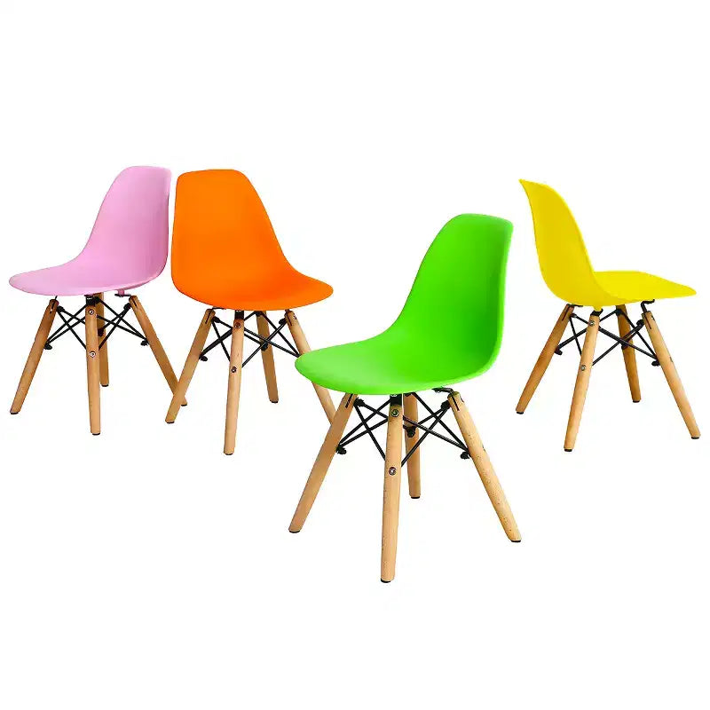 Mesa infantil y juego de 4 sillas Costway, construcción sólida, juego de comedor de 5 piezas para niños pequeños