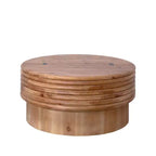 Mesa de centro redonda elevable GDFStudio Ellington con almacenamiento oculto