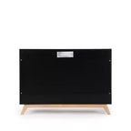 Cómoda de 5 cajones para habitación infantil, negra