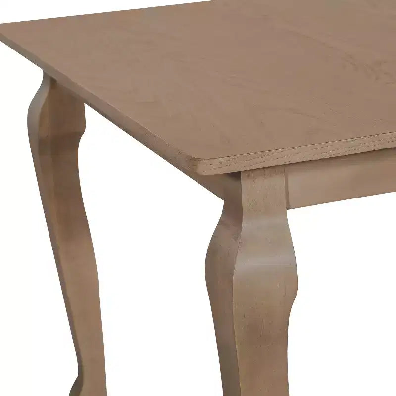 Christopher Knight Home Thaddea Juego de comedor de 7 piezas de estilo rústico extensible de madera de caucho con sillas tapizadas en tela de ratán