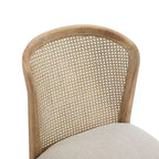 Christopher Knight Home Thaddea Juego de comedor de 7 piezas de estilo rústico extensible de madera de caucho con sillas tapizadas en tela de ratán