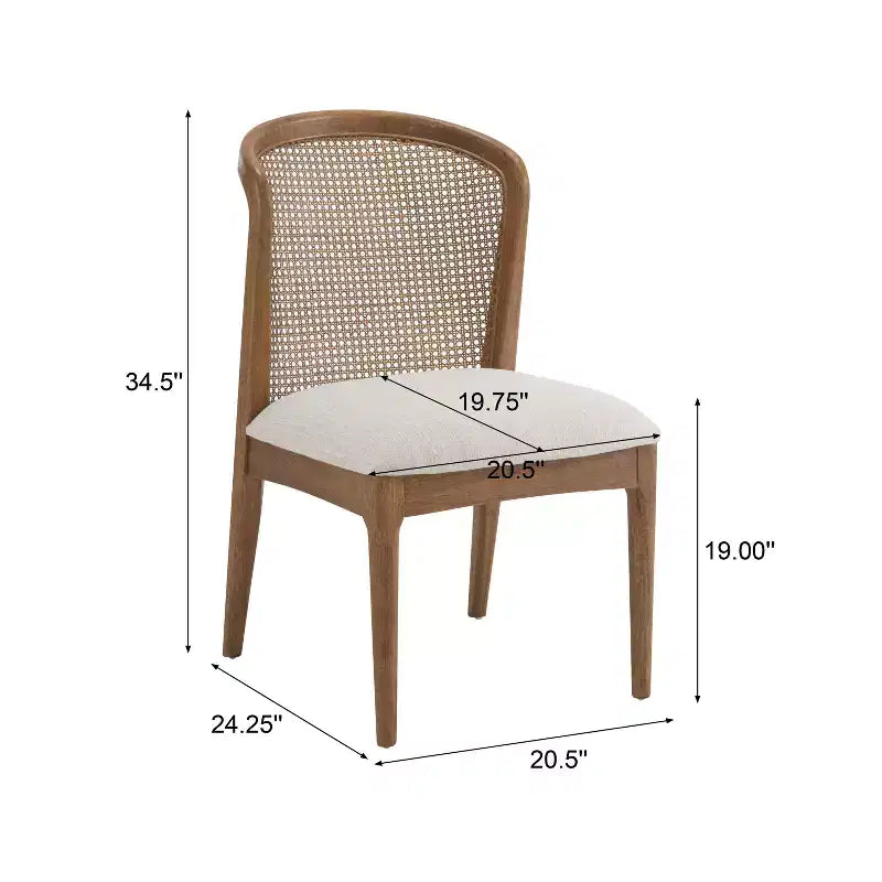 Christopher Knight Home Thaddea Juego de comedor de 7 piezas de estilo rústico extensible de madera de caucho con sillas tapizadas en tela de ratán