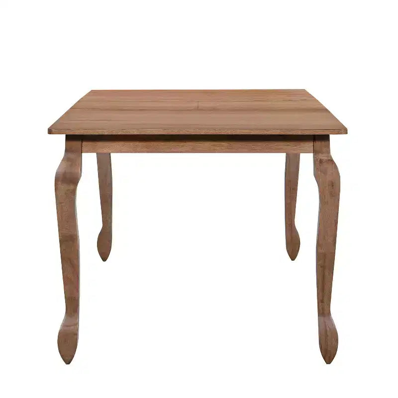 Christopher Knight Home Thaddea Juego de comedor de 7 piezas de estilo rústico extensible de madera de caucho con sillas tapizadas en tela de ratán