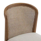 Christopher Knight Home Thaddea Juego de comedor de 7 piezas de estilo rústico extensible de madera de caucho con sillas tapizadas en tela de ratán