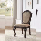 Acme Furniture Sillas de comedor Chateau De Ville Tela/Acabado espresso