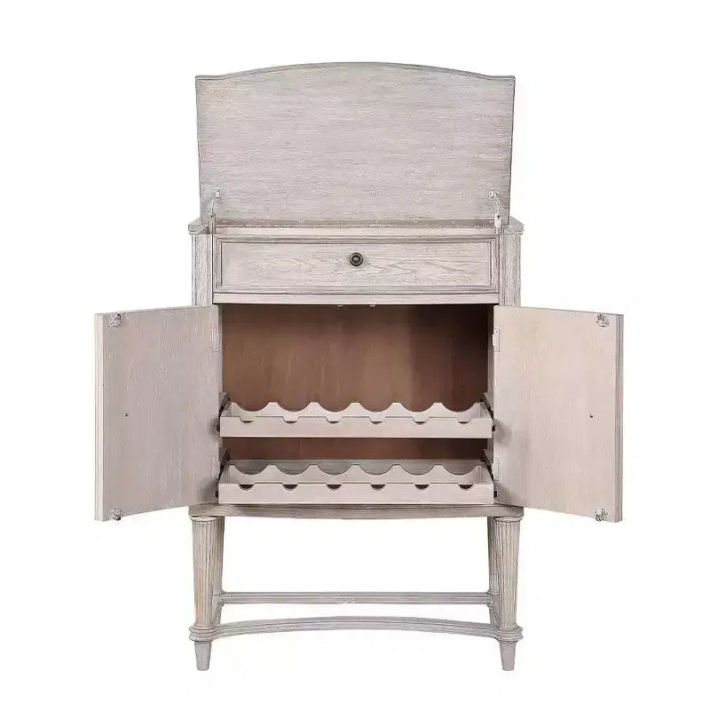 Vinoteca Wynsor, acabado champán vintage antiguo, capacidad para 12 botellas