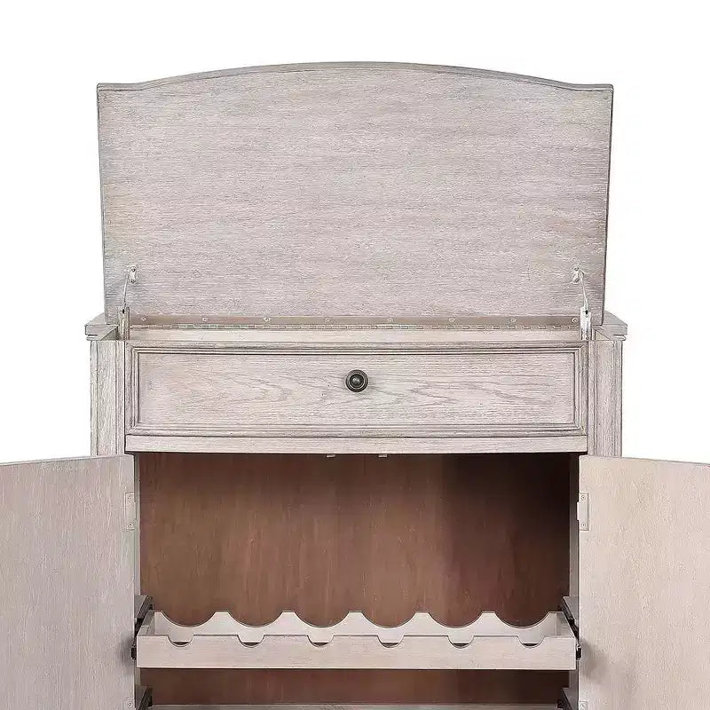 Vinoteca Wynsor, acabado champán vintage antiguo, capacidad para 12 botellas