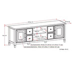 Mueble para TV WyndenHall 72 Hampshire, hasta 80 pulgadas