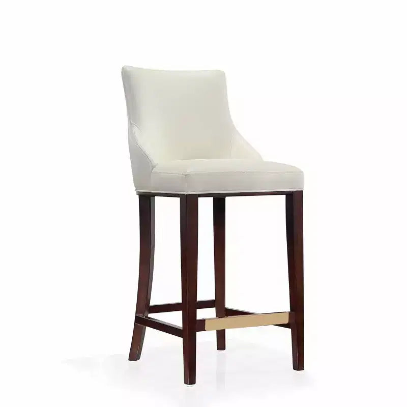 Manhattan Comfort Juego de 3 Taburetes de Bar Modernos de Piel Sintética Shubert