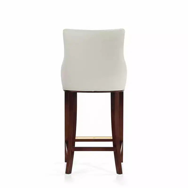 Manhattan Comfort Juego de 3 Taburetes de Bar Modernos de Piel Sintética Shubert
