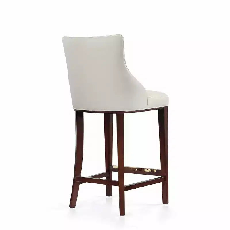 Manhattan Comfort Juego de 3 Taburetes de Bar Modernos de Piel Sintética Shubert