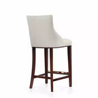 Manhattan Comfort Juego de 3 Taburetes de Bar Modernos de Piel Sintética Shubert