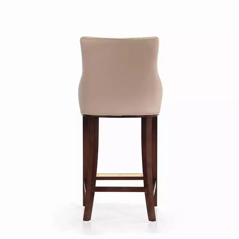 Manhattan Comfort Juego de 3 Taburetes de Bar Modernos de Piel Sintética Shubert