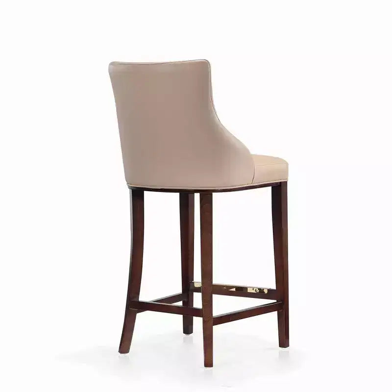 Manhattan Comfort Juego de 3 Taburetes de Bar Modernos de Piel Sintética Shubert