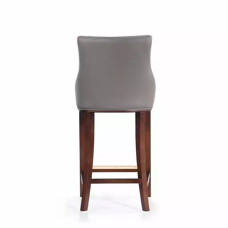 Manhattan Comfort Juego de 3 Taburetes de Bar Modernos de Piel Sintética Shubert
