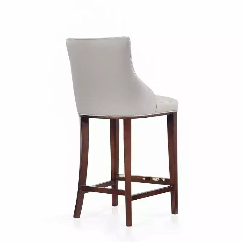 Manhattan Comfort Juego de 3 Taburetes de Bar Modernos de Piel Sintética Shubert