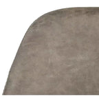 Taburete Mathison, estructura de acero inoxidable con asiento tapizado, altura fija de 30 pulgadas