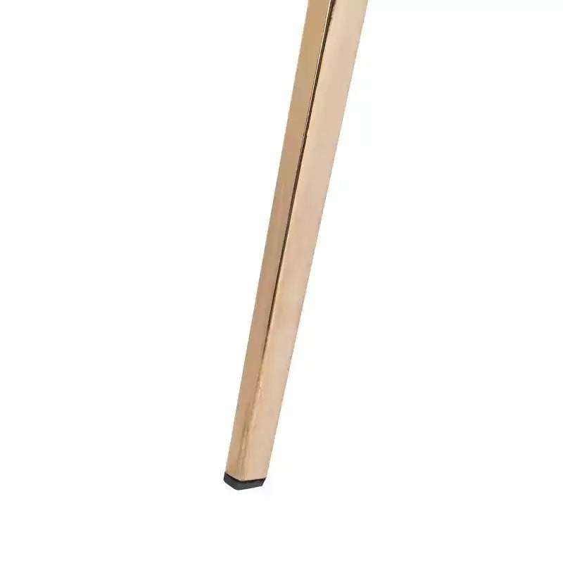 Taburete Mathison, estructura de acero inoxidable con asiento tapizado, altura fija de 30 pulgadas