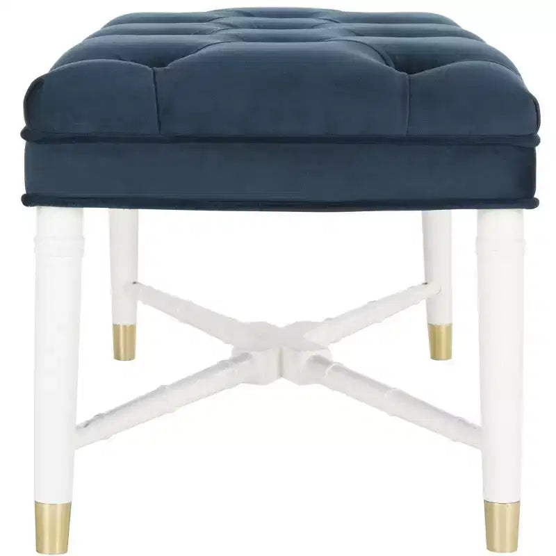 Banco capitoné Rory - FOX6294 - Azul marino - Safavieh Couture