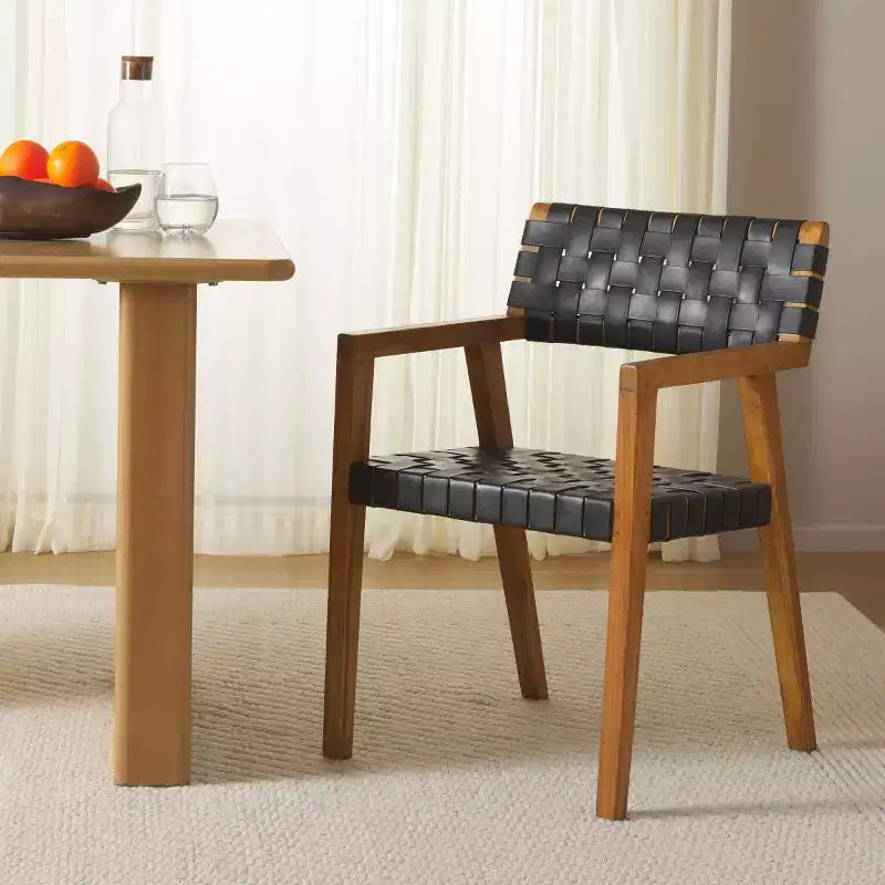 Silla de comedor de cuero Cire - DCH4004 - Safavieh