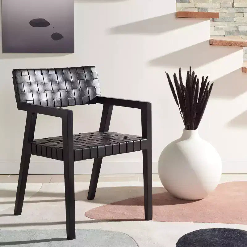 Silla de comedor de cuero Cire - DCH4004 - Safavieh