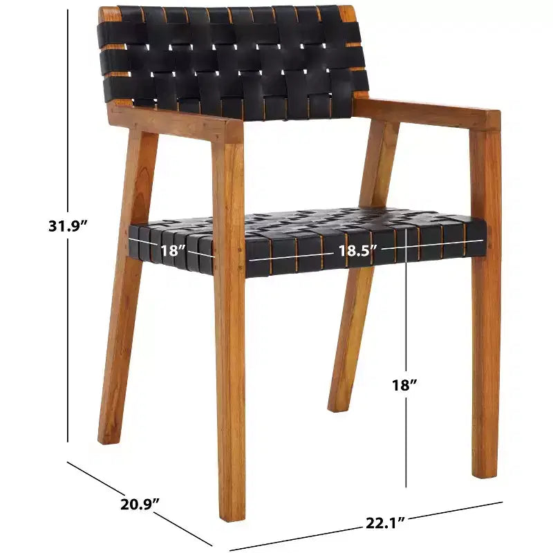 Silla de comedor de cuero Cire - DCH4004 - Safavieh