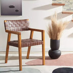 Silla de comedor de cuero Cire - DCH4004 - Safavieh