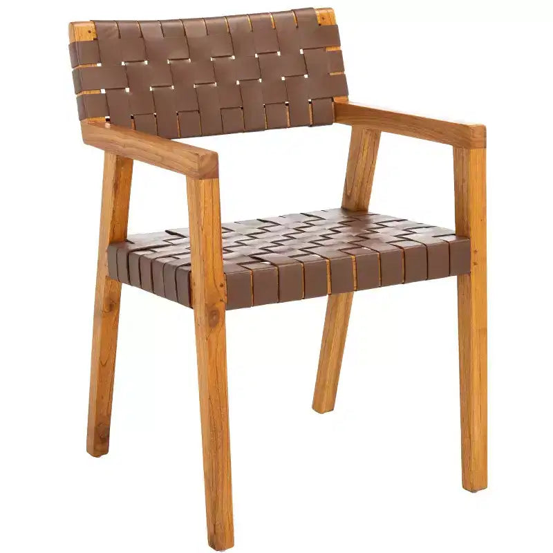 Silla de comedor de cuero Cire - DCH4004 - Safavieh