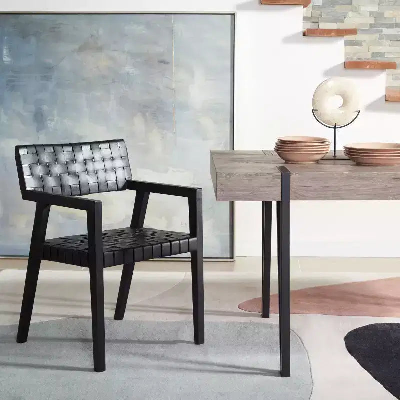 Silla de comedor de cuero Cire - DCH4004 - Safavieh