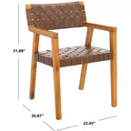 Silla de comedor de cuero Cire - DCH4004 - Safavieh