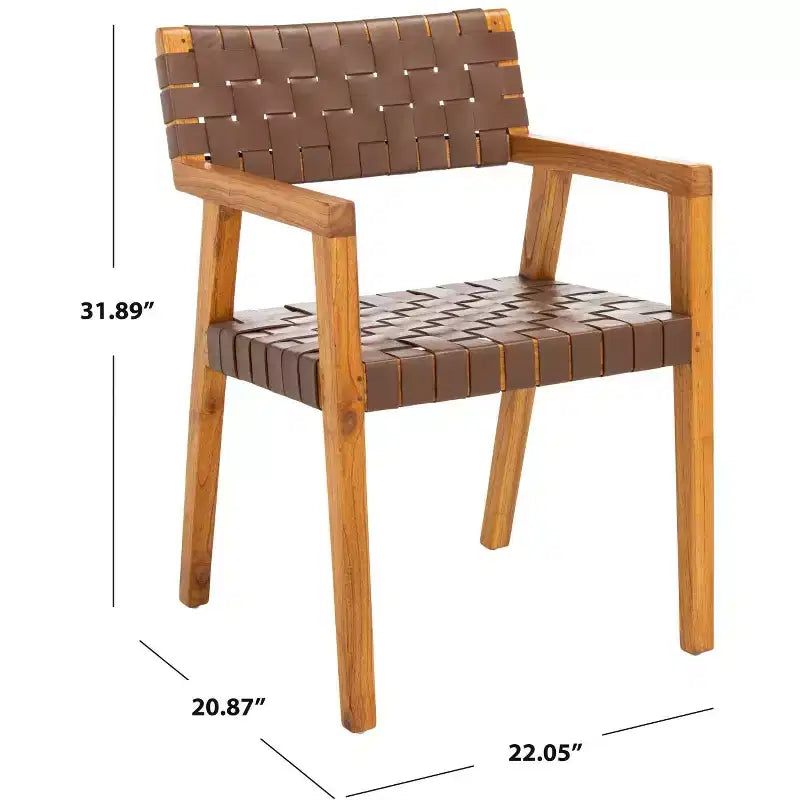 Silla de comedor de cuero Cire - DCH4004 - Safavieh