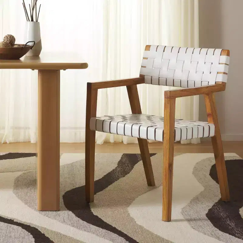 Silla de comedor de cuero Cire - DCH4004 - Safavieh