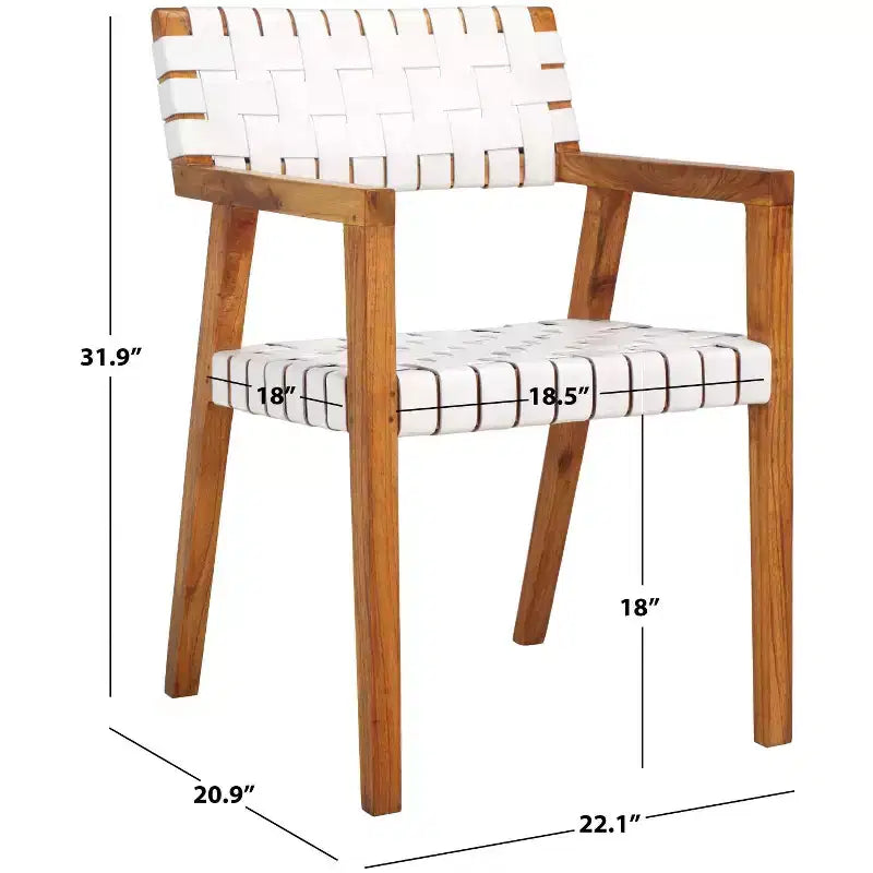 Silla de comedor de cuero Cire - DCH4004 - Safavieh
