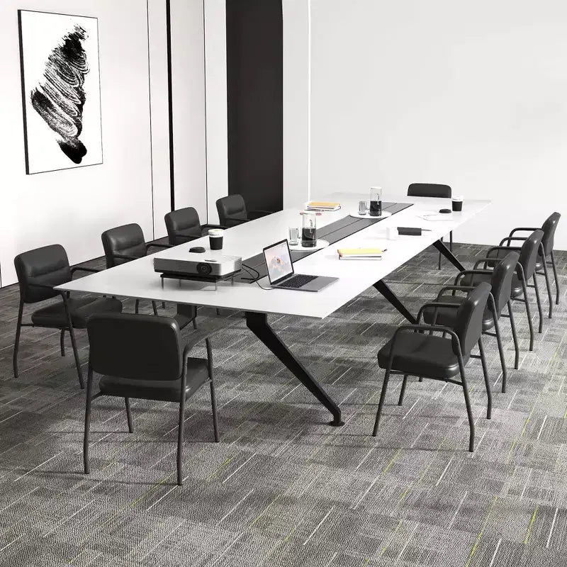 Silla de sala de espera sin ruedas, juego de 2/4/6/8/10/12 con reposabrazos integrados para recepción