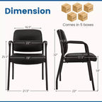 Silla de sala de espera sin ruedas, juego de 2/4/6/8/10/12 con reposabrazos integrados para recepción